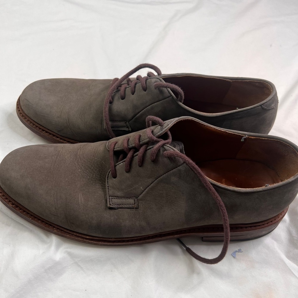 Frye Leather Oxford 15211 Men Ash color Shoes Size 11 D a060323 - Picture 5 of 10